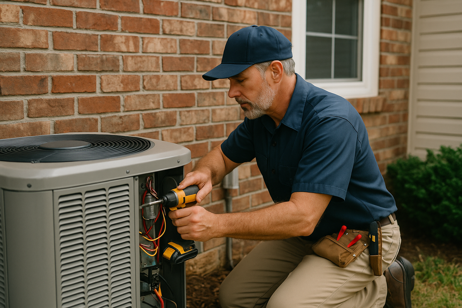 Editorial illustration depicting prevent mold hvac ducts hixson humid summers